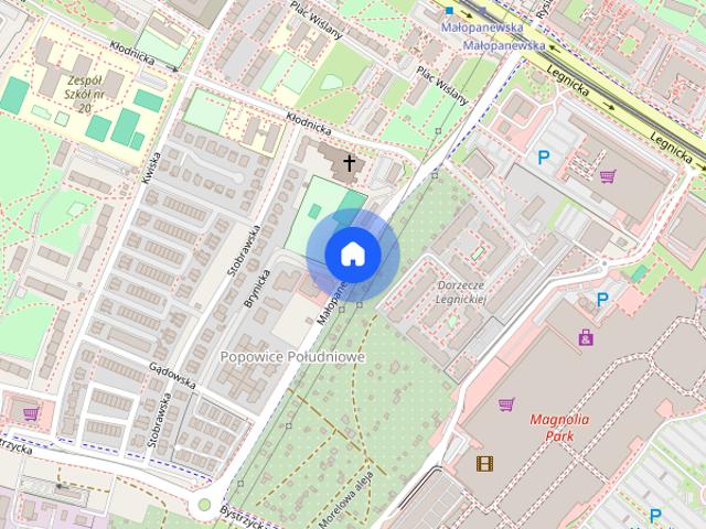 Mieszkanie Małopanewska obok Magnolia park 62m2, 3 pokoje od 01.10