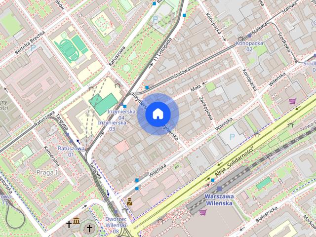 Mieszkanie na parterze z wyposażeniem, Praga Północ