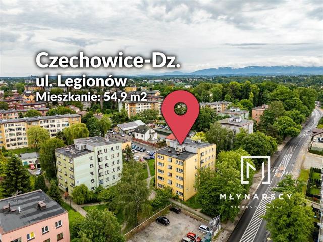 Mieszkanie na sprzedaż 3 pokoje Czechowice Dziedzice, 54,90 m2, 4 piętro