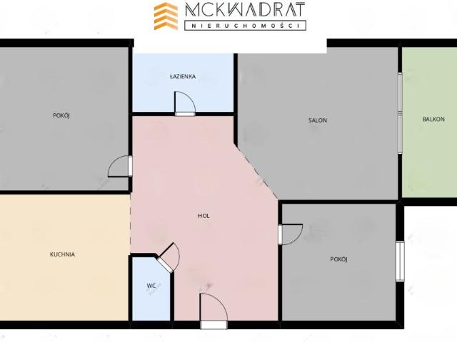 Mieszkanie na sprzedaż 3 pokoje Białystok Kawaleryjskie, 66 m2, 1 piętro