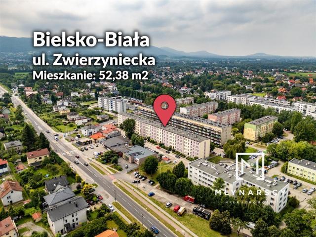 Mieszkanie na sprzedaż 3 pokoje Bielsko Biała, 52,38 m2, 1 piętro