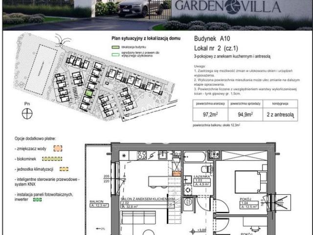 Mieszkanie na sprzedaż 3 pokoje bydgoski, 94,90 m2, 1 piętro