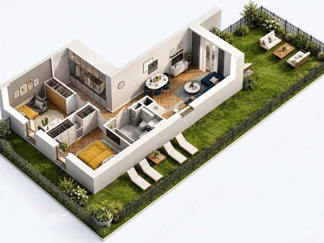 Mieszkanie na sprzedaż 3 pokoje Lublin Wrotków, 48,43 m2, parter