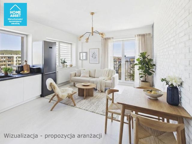 Mieszkanie na sprzedaż 3 pokoje Wejherowo, 55,41 m2, 4 piętro