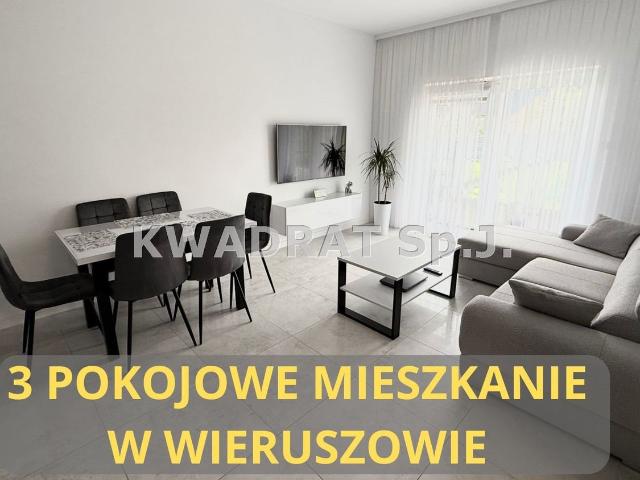 Mieszkanie na sprzedaż 3 pokoje Wieruszów, 55,15 m2, parter