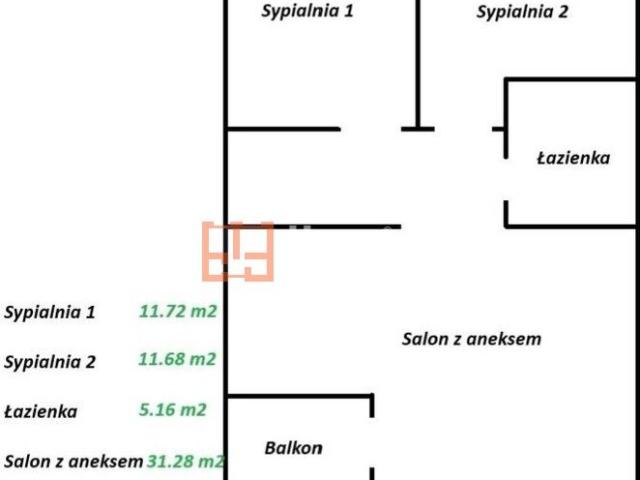 Mieszkanie na sprzedaż 3 pokoje Wrocław Psie Pole, 69 m2, 4 piętro