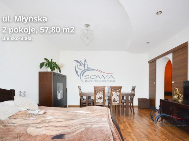 Mieszkanie na sprzedaż 2 pokoje Bielsko Biała, 57,80 m2, 3 piętro