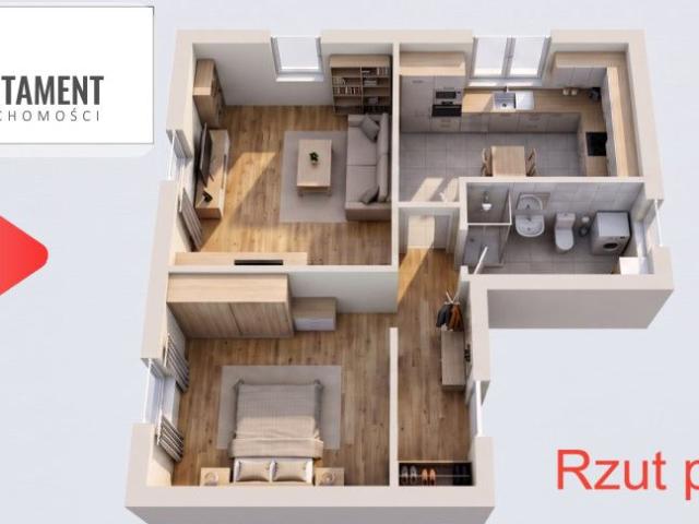 Mieszkanie na sprzedaż 2 pokoje bydgoski, 37,22 m2, 1 piętro