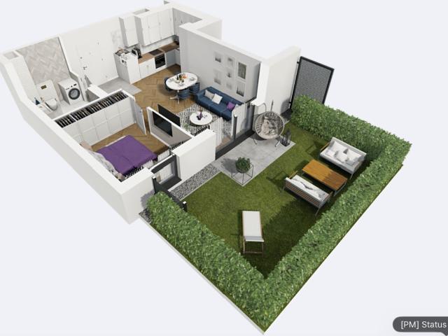 Mieszkanie na sprzedaż 2 pokoje Łódź, 42,64 m2, parter