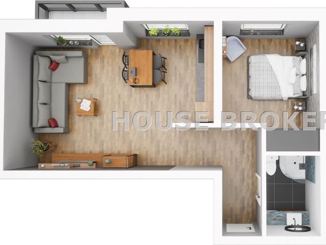Mieszkanie na sprzedaż 2 pokoje słupski, 45,66 m2, 1 piętro
