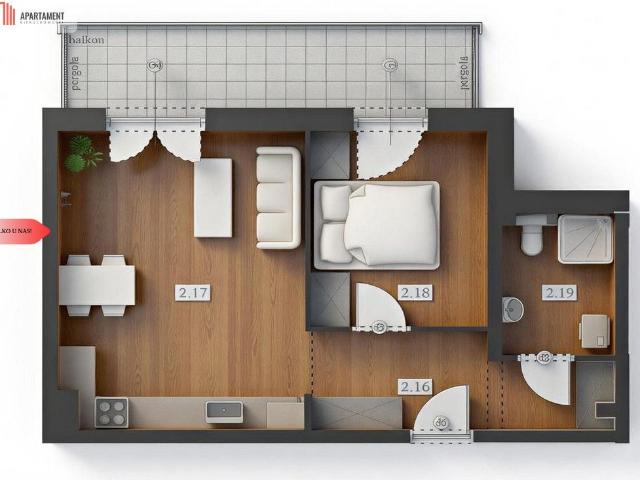 Mieszkanie na sprzedaż 2 pokoje Starogard Gdański, 36,04 m2, parter