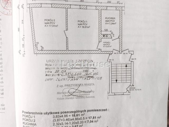 Mieszkanie na sprzedaż 2 pokoje Szczecin, 47,13 m2, 3 piętro