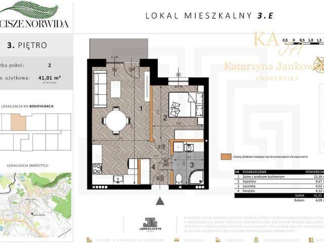 Mieszkanie na sprzedaż, Cypriana Kamila Norwida