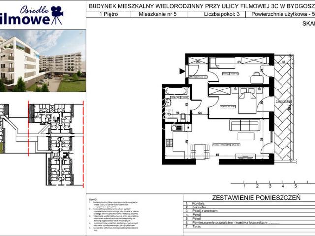 Mieszkanie na sprzedaż, Bydgoszcz, Bartodzieje Skrzetusko Bielawki, Filmowa