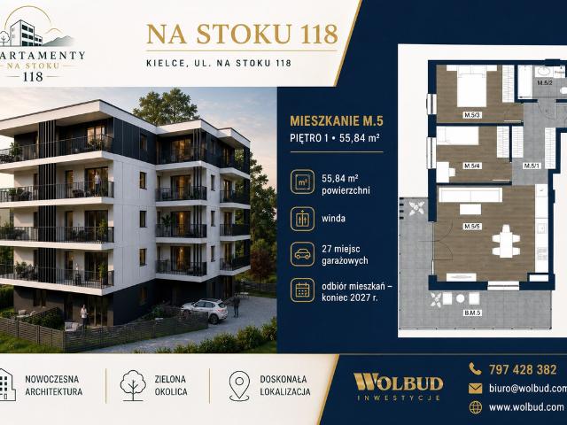 Mieszkanie na sprzedaż, Kielce, Na Stoku