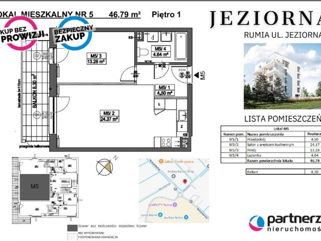 Mieszkanie na sprzedaż, Jeziorna