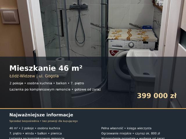 Mieszkanie na sprzedaż, Łódź, Widzew