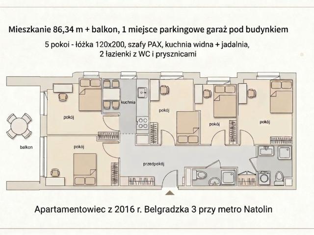 Mieszkanie na sprzedaż, Warszawa, Mokotów