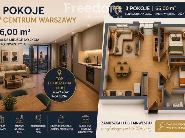 Mieszkanie na sprzedaż, Warszawa, Wola, Grzybowska