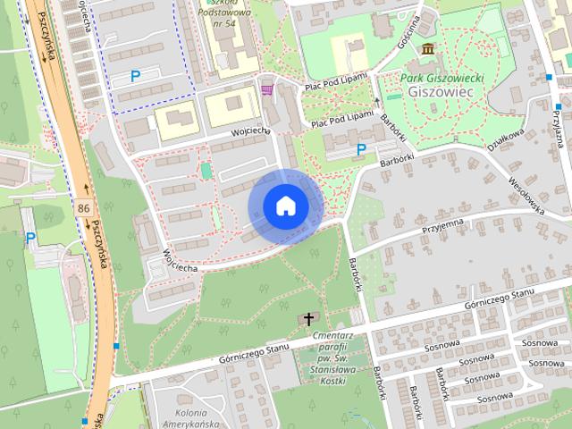 Mieszkanie na wynajem 3 pokoje 55m2 Katowice Giszowiec