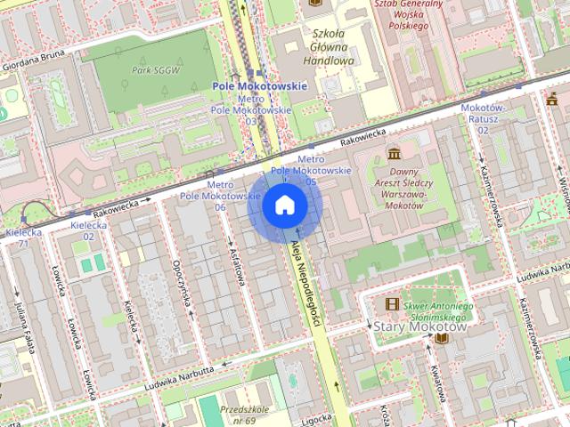 Mieszkanie na wynajem – al. Niepodległości, Warszawa, blisko metra