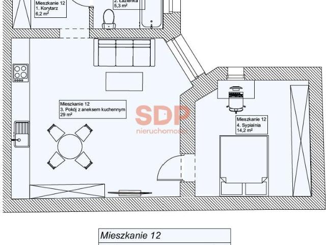 Mieszkanie, Chorzów, Kazimierza Wielkego, 54.70 m², sprzedam mieszkanie