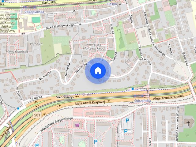 Mieszkanie dwupoziomowe 38 m² – Gdańsk Siedlce, ul. Zbocze 67A CENTRUM