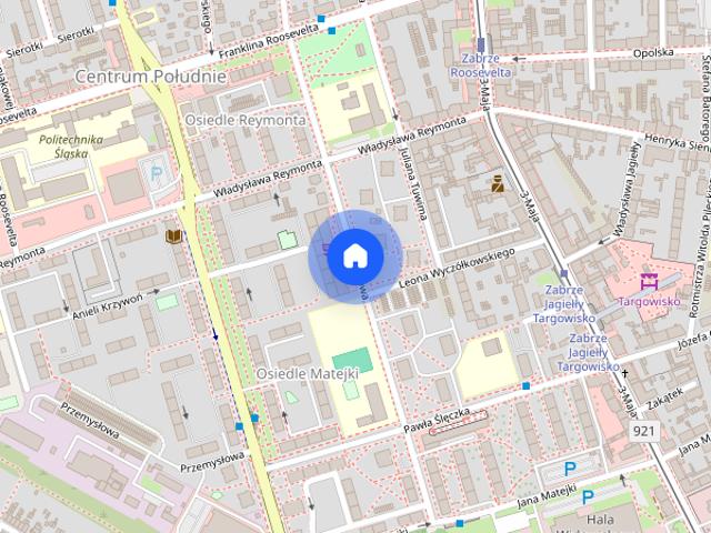 Mieszkanie do wynajęcia, 47 m², 2 pokoje Zabrze Centrum