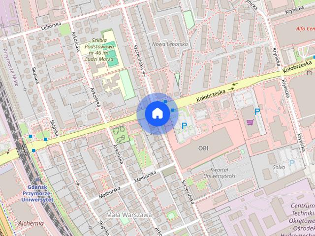 Mieszkanie do wynajęcia, 44 m², 2 pokoje Gdańsk Przymorze