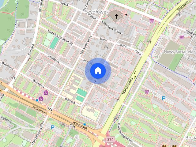 Mieszkanie do wynajęcia, 48 m², 2 pokoje Kielce Sady