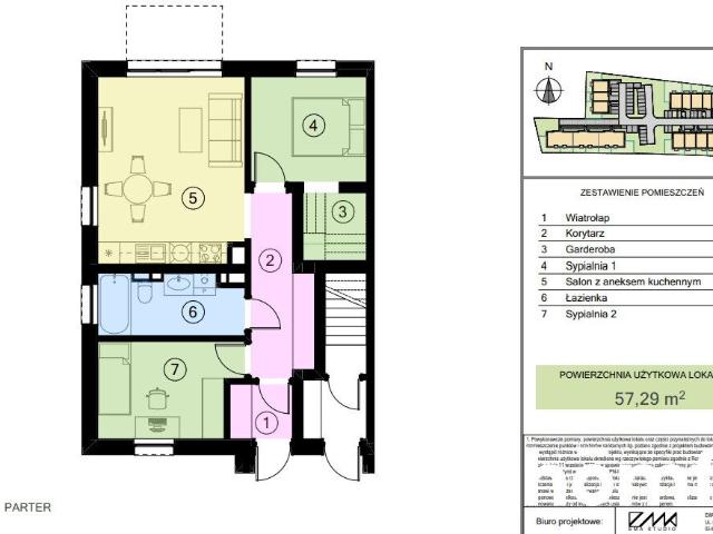 Mieszkanie, Jasło, Grunwaldzka, 57.29 m², sprzedam mieszkanie