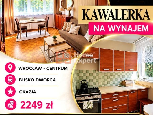 Mieszkanie kawalerka z oddzielną kuchnią 27,50 m² na wynajem ul. Radosna, Wrocław, Krzyki