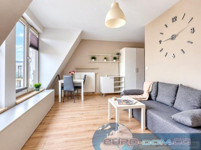Mieszkanie kawalerka z aneksem kuchennym 27,51 m² na wynajem ul. Czarnieckiego, Poznań, Wilda