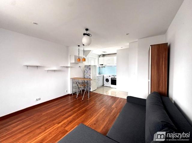 Mieszkanie kawalerka z kuchnią w zabudowie 26,66 m² na wynajem ul. Bydgoska, Stargard, Stare Miasto