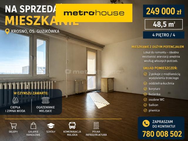 Mieszkanie, Krosno, 48.50 m², sprzedam mieszkanie