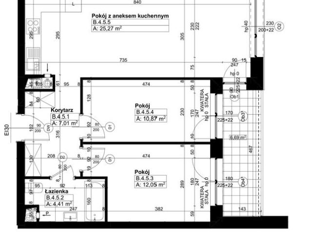 Mieszkanie, Poznań, 59.42 m2, 3 pokoje