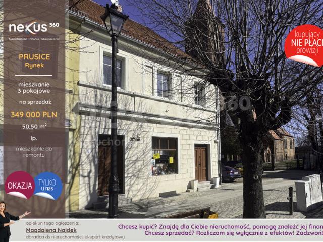 Mieszkanie, Prusice, rynek Rynek, 50.50 m², sprzedam mieszkanie