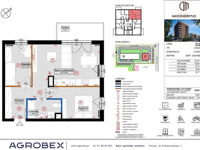 Mieszkanie, Środa Wielkopolska, 49.96 m2, 3 pokoje