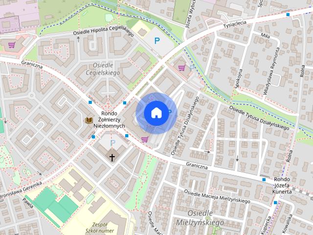 Mieszkanie Swarzędz os. Działyńskiego parter 44m2 2 pokoje + balkon