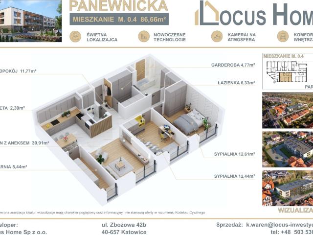 Mieszkanie sprzedam, Katowice, Ligota, Panewnicka, 87 m2, cena: 899 097 zł