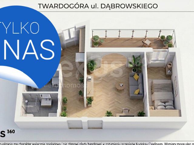 Mieszkanie, Twardogóra, Henryka Dąbrowskiego, 57.90 m², sprzedam mieszkanie