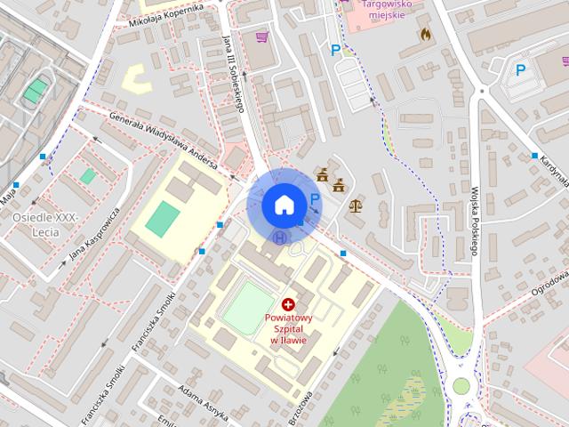 Mieszkanie trzypokojpwe na parterze w centrum
