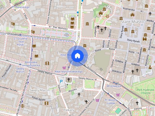 Mieszkanie w centrum, tylko 300 m od Starego Rynku