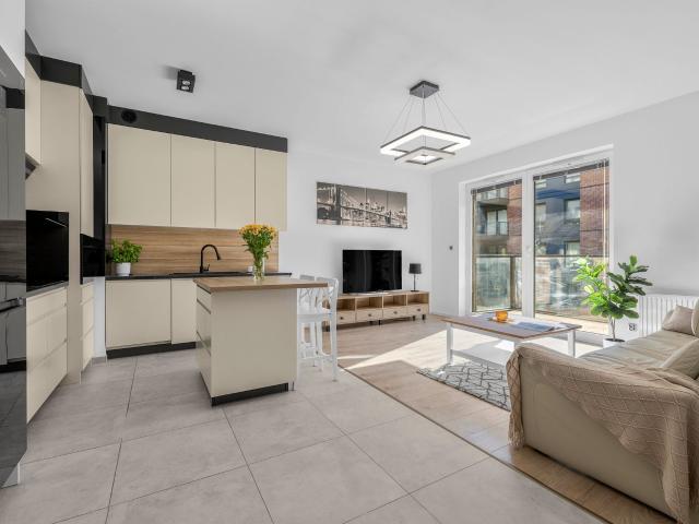 Mieszkanie w apartamentowcu 47,50 m² nad rzeką na wynajem ul. Chwaliszewo, Poznań, Stare Miasto