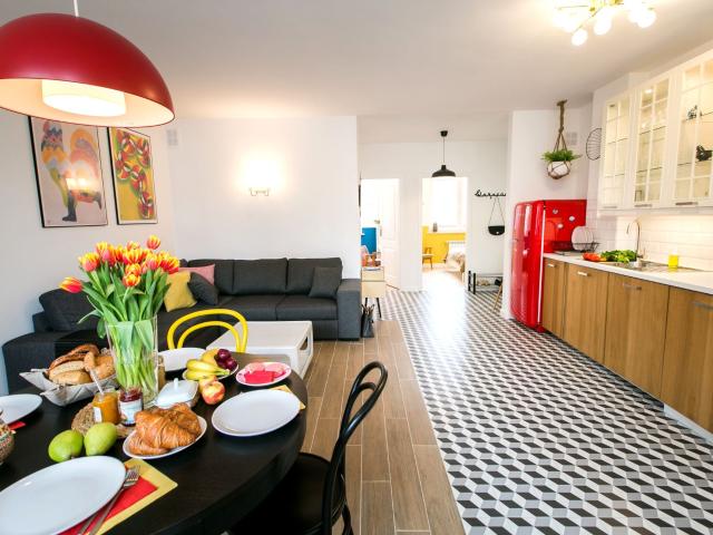 Mieszkanie w bloku mieszkalnym wysoki standard 58 m² nad rzeką na wynajem Warszawa, Śródmieście