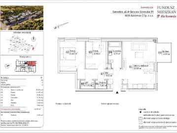 Mieszkanie w Katowicach 62,50 m² z rynku pierwotnego