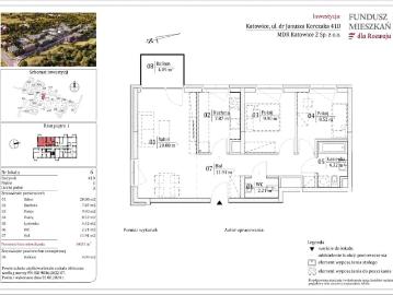 Mieszkanie w Katowicach 64,81 m² z rynku pierwotnego