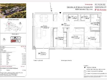 Mieszkanie w Katowicach 66,79 m² z rynku pierwotnego