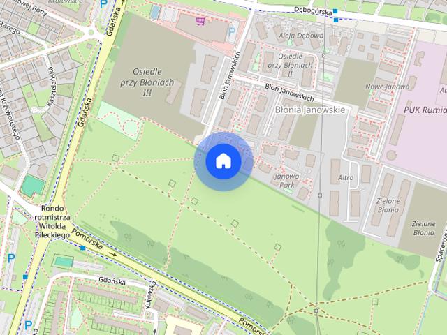 Mieszkanie w Rumi przy granicy z Gdynią, z widokiem na park