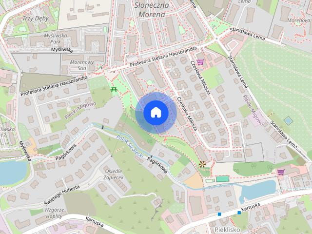 Mieszkanie z widokiem na zieleń w centrum miasta